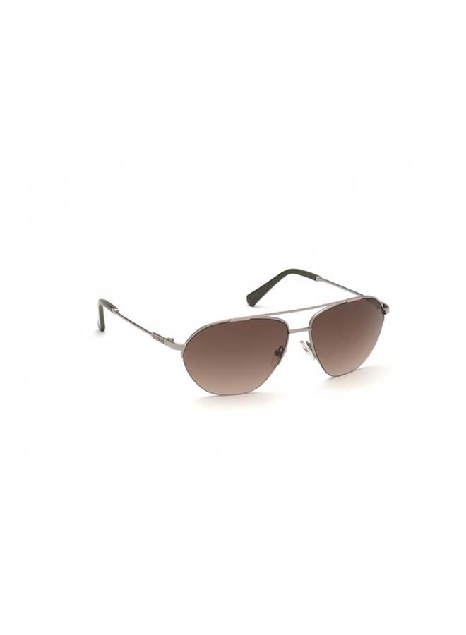 GUESS Unisex Aviator Large Sunglasses with Brown Lenses - GU00010 08F 61mm - Image 3