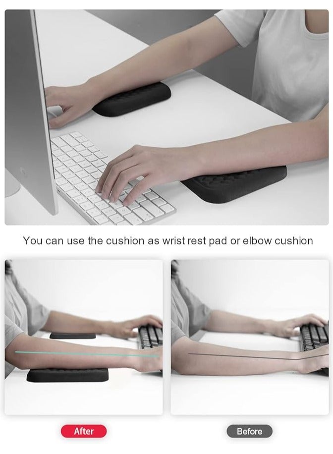 erorex Wrist Rest Pad 2 Pcs, Elbow Rest Pads for Desk, Elbow Rest Pad, Relieve Elbow Pain, Computer Armrest, Arm Wrist Rest Support Mouse Pad for Desk (6.3X4.3X0.76inches) - Image 5