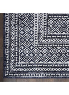 Nourison Nourison Royal Moroccan Distressed Bohemian Navy/Grey 2'2" x 3'9" Area Rug (2'x4'), NAVGY  - Image 4