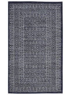 Nourison Nourison Royal Moroccan Distressed Bohemian Navy/Grey 2'2" x 3'9" Area Rug (2'x4'), NAVGY  - Image 1