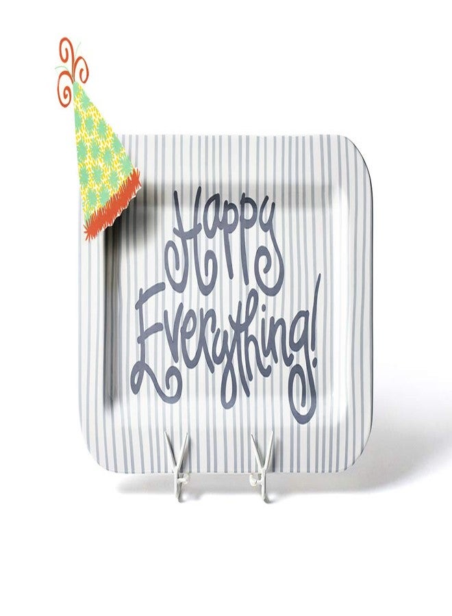 Happy Everything Stone Skinny Stripe Mini Rectangle Platter - Image 2