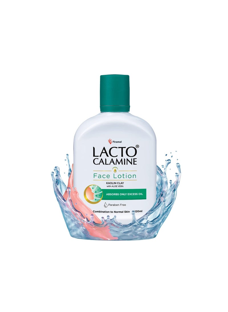 Lacto Calamine Face Lotion For Oil Balance  Combination To Normal Skin 120ml  - Image 1