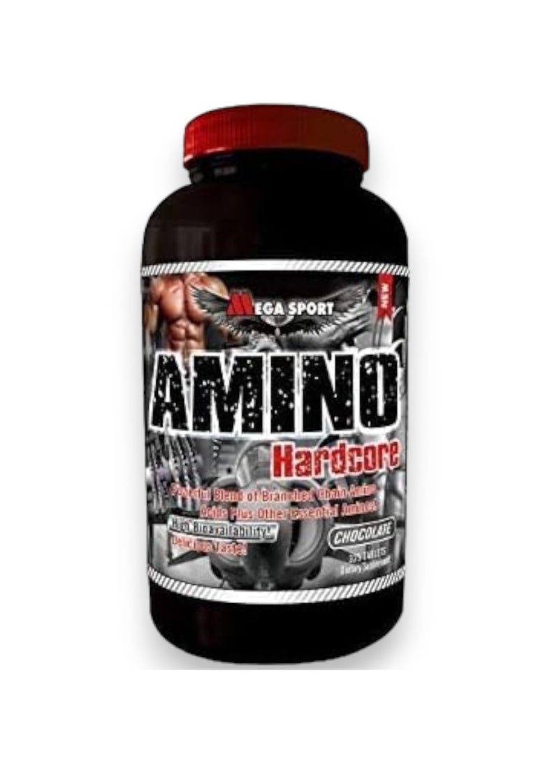 Mega Sport - Amino Hardcore, chocolate Flavour, 325 Tablets - Image 1