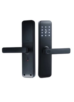 GearZone GearZone Smart Door Lock, Fingerprint Door Lock WiFi App, Suitable for Wooden Door, 4 Ways to Use, Fingerprint, Digital Code, Magnetic Card, Mobile Phone APP, Biometric Lock with 2 Cards (Arabic Langauge)  - Image 1