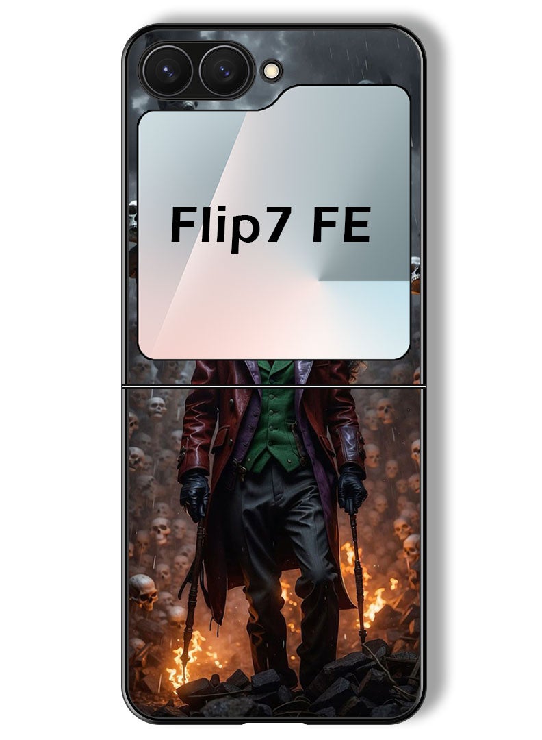 Theodor Case Compatible with Samsung Galaxy Z Flip 7 FE 6.7 Inch Protection Shockproof Bumper Cover gotham city armageddon! - Image 1