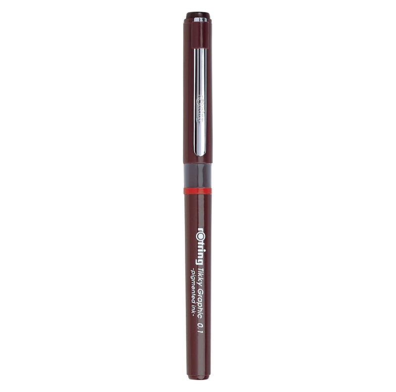 rOtring Tikky Fine Liner Fiber Tip Graphic Pen, 0.1 mm, Black Ink (1904750) - Image 3