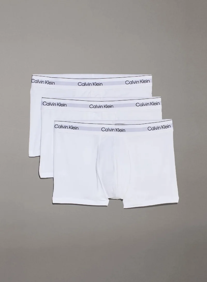 Calvin Klein 3 Pack Trunks - Icon Cotton Stretch