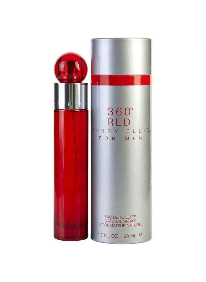360 Red By Perry Ellis For Men. Eau De Toilette Spray 1.7 Ounces