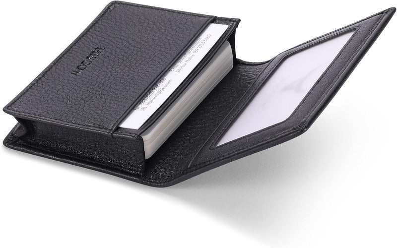 HISCOW Leather Business Card Case Holder for Men & Women, Italian Calfskin - Image 3