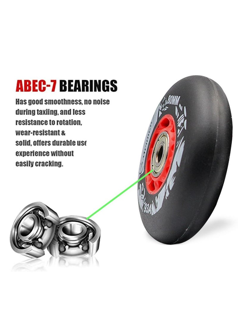 Generic Inline Skate Shoes Wheel 80mm With Bearing Single piece  - Image 3