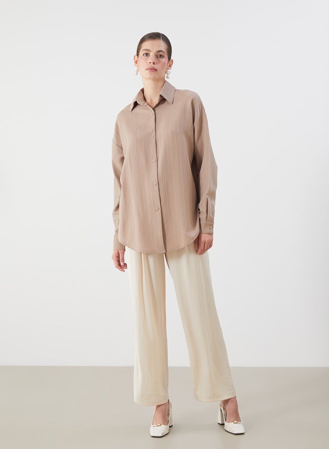 LC WAIKIKI Oversize Textured Women's Shirt - Image 2
