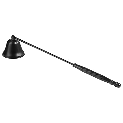 Kirecoo Candle Snuffer Extinguisher with Long Handle, Polished Stainless Steel Wick Flame Snuffer for Putting Out Wick Flame Safely, Black Candle Accessory - Image 1