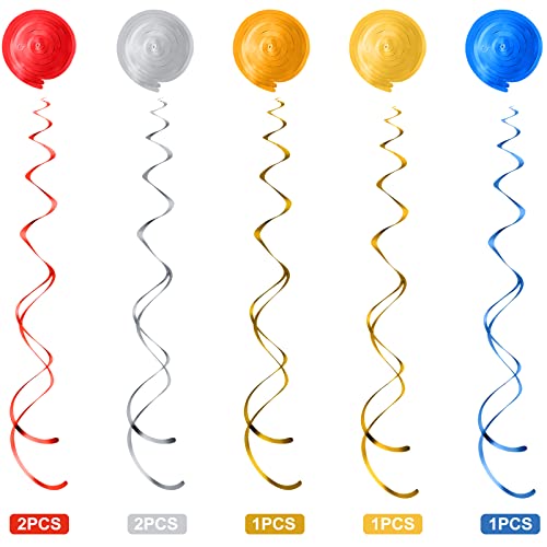 Zonon 30 Pcs Carnival Hanging Swirl Decorations Colorful Circus Animal Party Supplies Carnival Baby Shower Decor Double Sided Ceiling Circus Streamers for Kids Birthday Baby Shower Party Favors - Image 4
