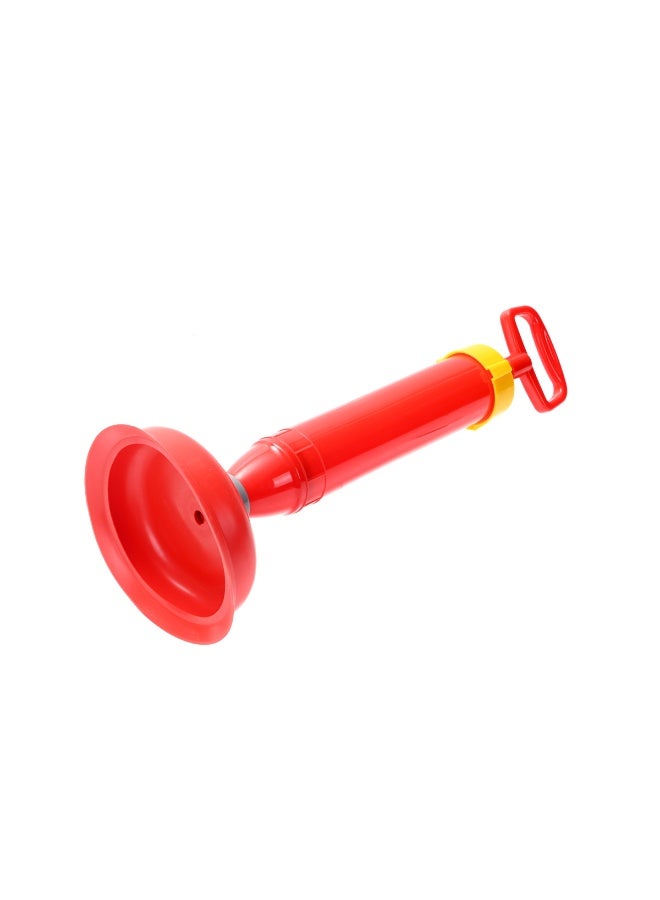 LAWAZIM Toilet Plunger - Sink Toilet Shower Drain Unblocker Tool, Air Drain Buster with Rubber Suction Cup, Manual Clog Remover for Sink, Bathroom, Kitchen Clogged Pipe (Red) - Image 3