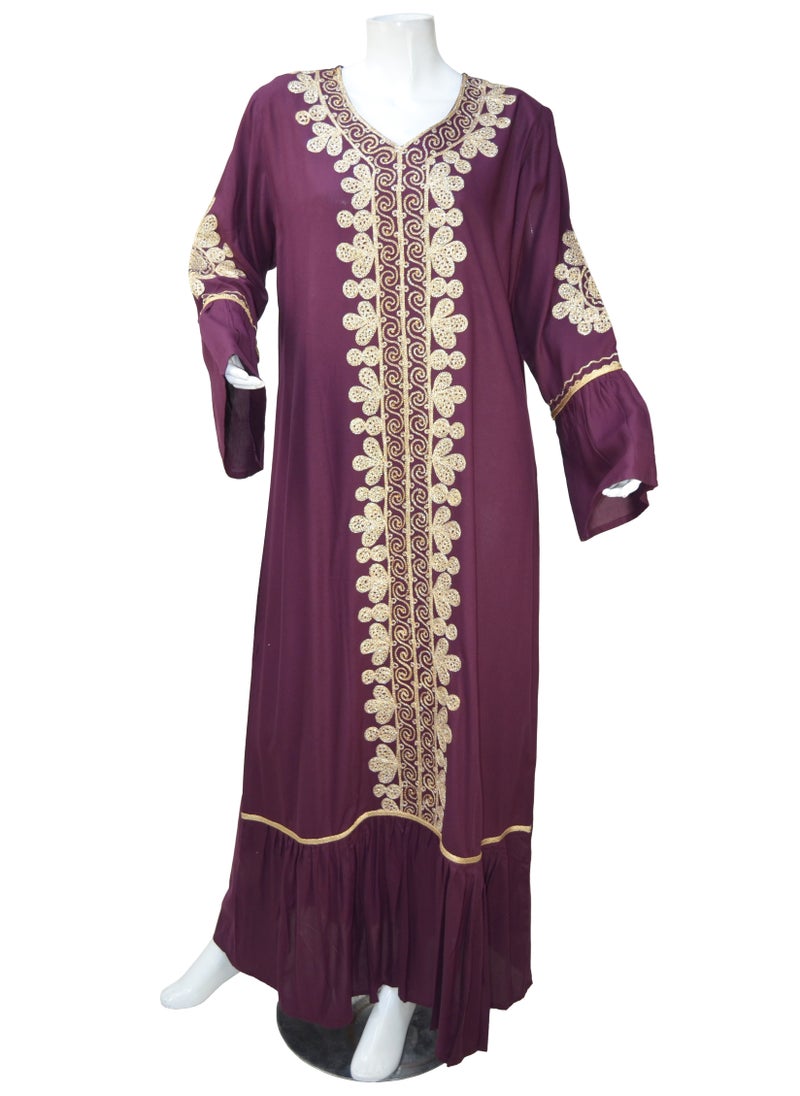 Elegant Women’s Jalabiya Dress – Modest Long Dress with Embroidered Details | Soft Viscose-Polyester Blend | Perfect for Casual & Formal Wear - pzsku/Z2E689981B61C4D431620Z/45/_/1727123948/da92f1e0-da0e-4c4b-a3c9-1f3651ad1159