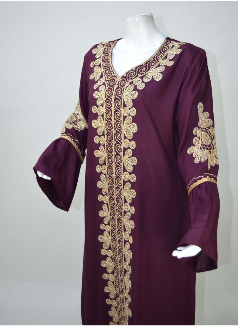 Elegant Women’s Jalabiya Dress – Modest Long Dress with Embroidered Details | Soft Viscose-Polyester Blend | Perfect for Casual & Formal Wear - pzsku/Z2E689981B61C4D431620Z/45/_/1727123988/3d80ec4d-605e-43d9-b3d9-c724c260ed5a