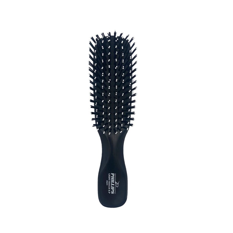 Phillips Brush Phillips Light Touch 8-P, Purse Sized Travel Hair Brush for Styling, Detangling Professional & At Home Use - Image 1
