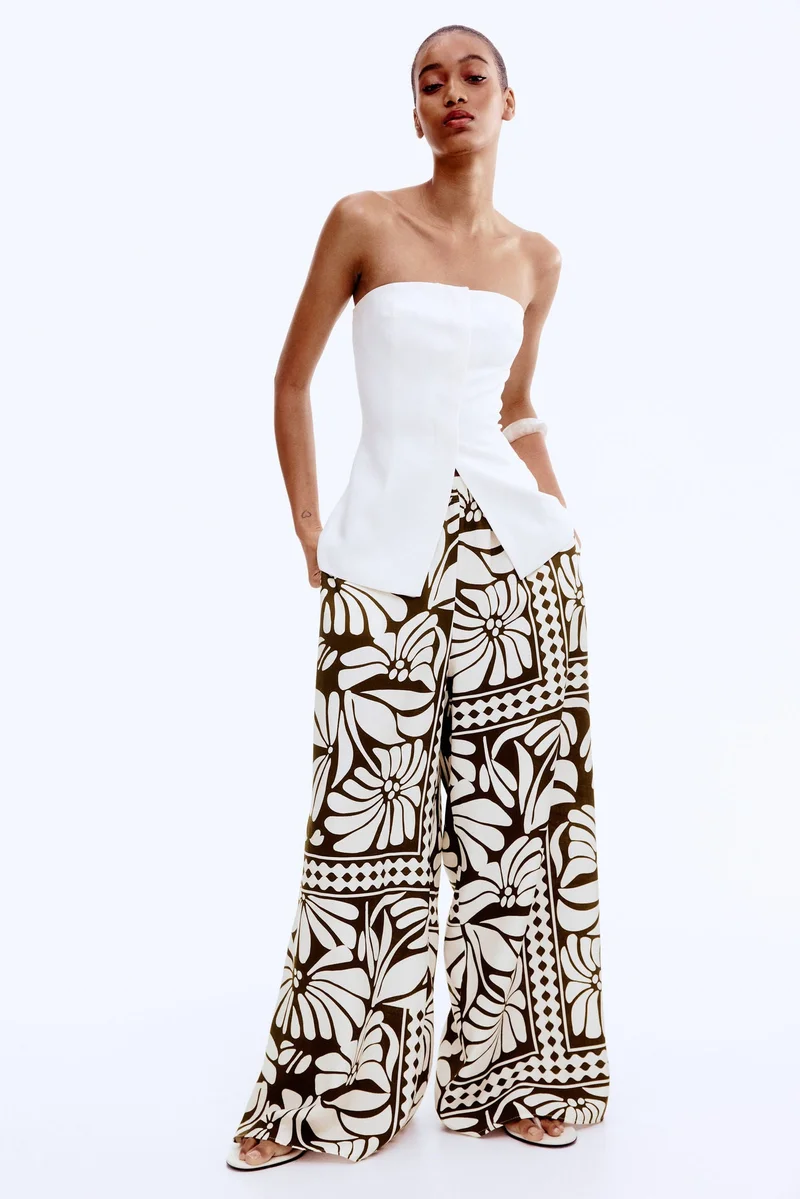 H&M Wide pull-on trousers