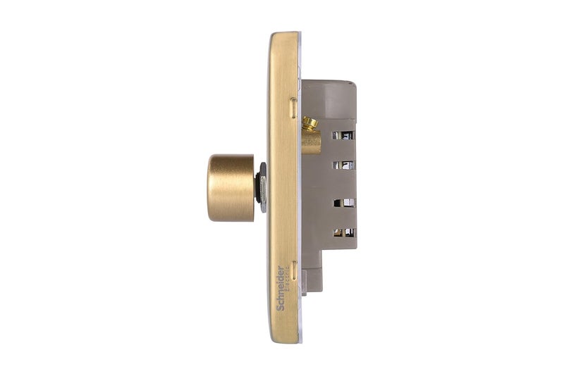 Schneider شنايدر إلكتريك ليسي - ديمر عالمي - 2 عصابة 2 طريق - 250 واط / فولت أمبير نحاسي ساتان - GGBL6022CSBS - Image 3