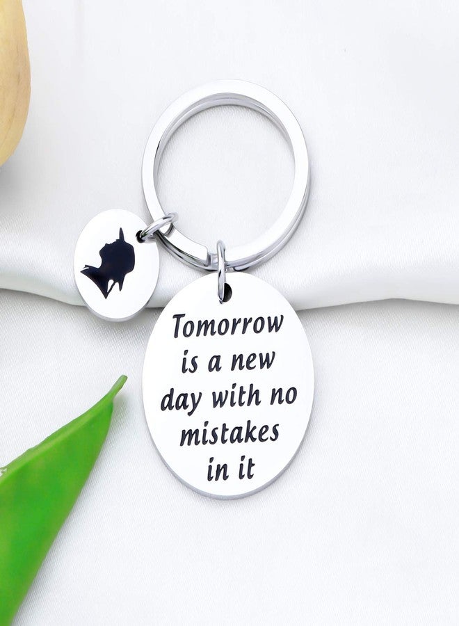 SEIRAA Motivational Encouragement Gift Tomorrow is a New Day with No Mistake (Anne Keychain) - Image 2