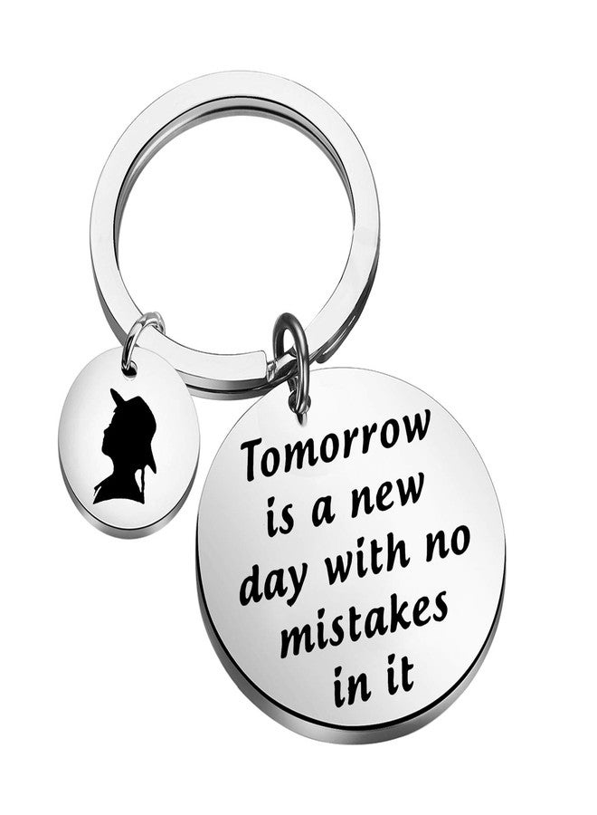 SEIRAA Motivational Encouragement Gift Tomorrow is a New Day with No Mistake (Anne Keychain) - Image 1