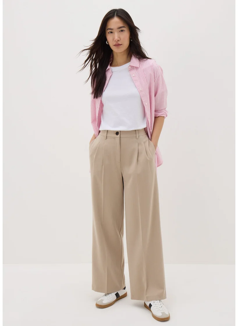 Matalan Brown Woven Wide Leg Trousers