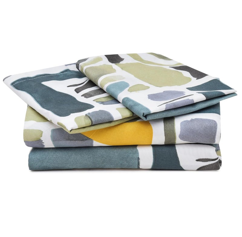 UmI. Brand Umi Super Soft Brushed Microfiber Cotton Double Bedsheet with 2 Pillow CoversBedsheet 90X100Inches Pillow Cover 17X27CM - Image 2