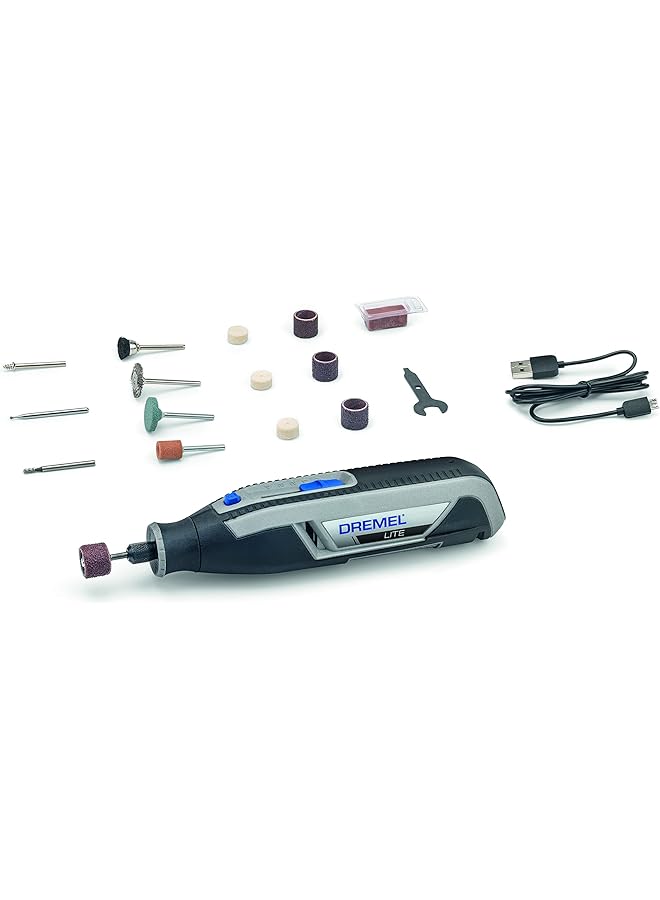 درمل أداة دوارة لاسلكية Lite 7760، مجموعة أدوات متعددة الاستخدامات، ليثيوم أيون 3.6 فولت، مع 15 ملحقًا، F 013 776 0Jb - Image 1