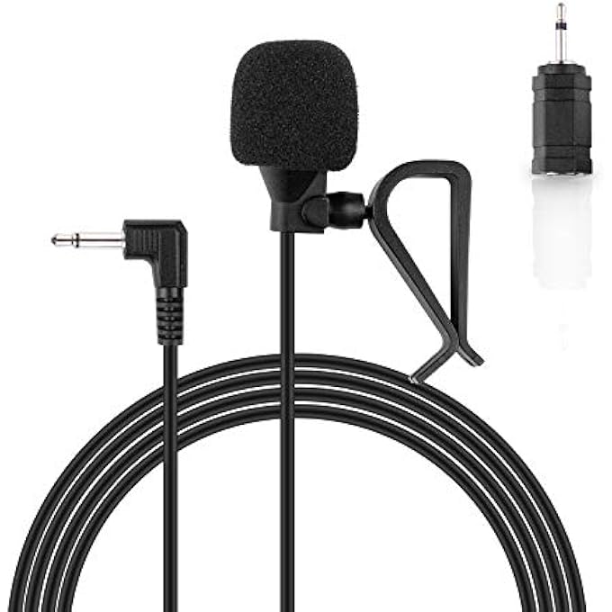 weishan Car Microphone 35Mm Car Radio Mic Replacement For Pioneer Kenwood Boss Jvc Sony Jensen Alpine Stereo Vehicle Head Unit Enabled Audio Gps Dvd  External Hands Free Assembly Mike - Image 2
