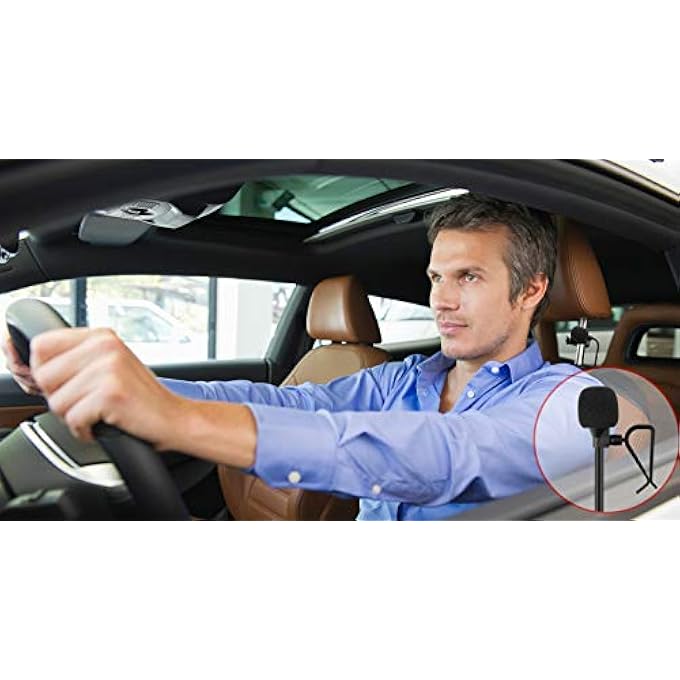 weishan Car Microphone 35Mm Car Radio Mic Replacement For Pioneer Kenwood Boss Jvc Sony Jensen Alpine Stereo Vehicle Head Unit Enabled Audio Gps Dvd  External Hands Free Assembly Mike - Image 5