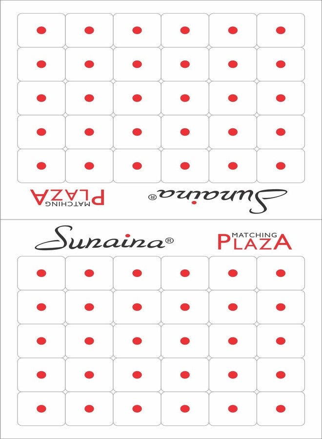 Sunaina Matching Plaza Round Red Bindi for Women (Size 4mm,Pack of 180 Bindis) [SRMP604] Size-8 - Image 4