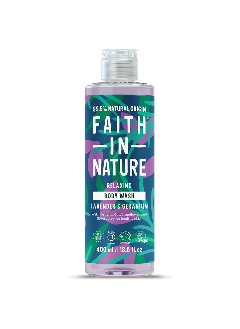 Faith in Nature Faith In Nature Lavender & Geranium bodywash 400ml 