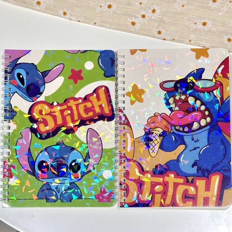 Stitch Laser A5 Coil Notebook, Thick Version, 4 Notebooks Per Pack - Image 4