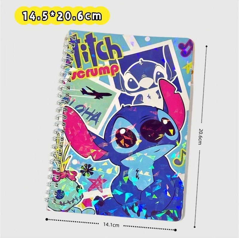 Stitch Laser A5 Coil Notebook, Thick Version, 4 Notebooks Per Pack - Image 2