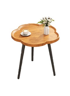 Arabest Flower-Shaped Sofa Side Table End Table, Couch Side Table Cute Tray Table Snack Table Small Accent Table for Coffee Cups Vases  - Image 1