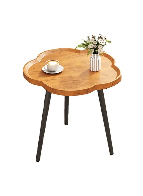 Flower-Shaped Sofa Side Table End Table, Couch Side Table Cute Tray Table Snack Table Small Accent Table for Coffee Cups Vases