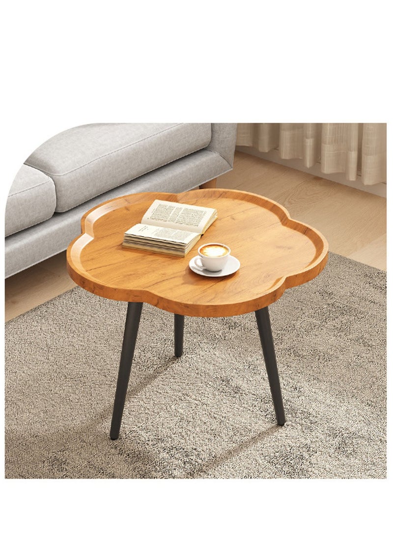 Arabest - Flower-Shaped Sofa Side Table End Table, Couch Side Table Cute Tray Table Snack Table Small Accent Table for Coffee Cups Vases - Image 1