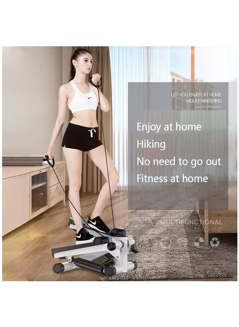 Arabest Mini Fitness Twist Stepper Electronic Display Home Exercise Equipment with Resistance Bands Portable Fitness Tools  - Image 2