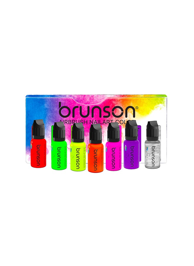brunson Airbrush Paint Set Airbrush Paint 6 Airbrush Nail Art Color Ready To Spray Airbrush Kit Water Based Acrylic Air Brush Paint For Metal Plastic Models Artists Wood 