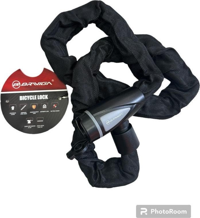 Briviga Brıviga Chain Lock with Key 2S07 Black 8X1200 - Image 2