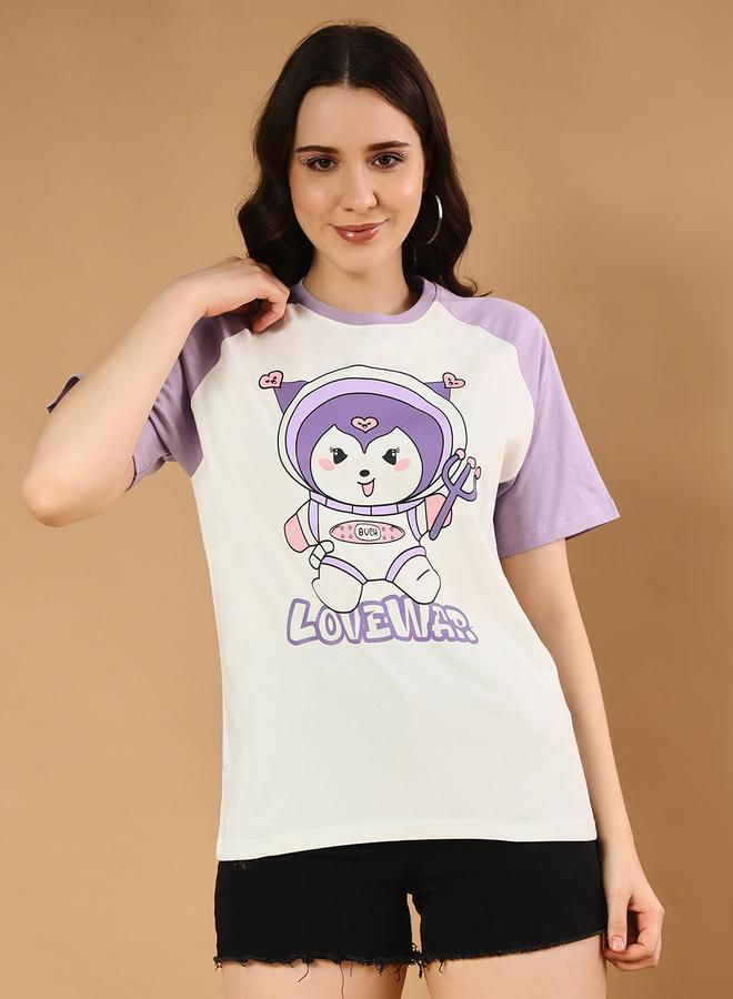 Take Two Graphic Printed Raglan Sleeve Cotton T-Shirt By The Dry State - Image 1