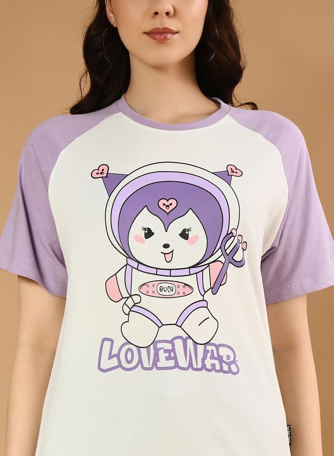 Take Two Graphic Printed Raglan Sleeve Cotton T-Shirt By The Dry State - Image 4