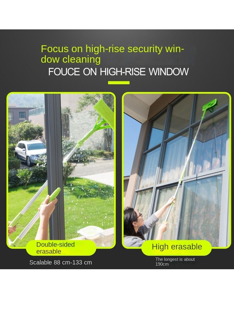 واي آند دي ممسحة منظفة للنوافذ بوجهين مع أداة كشط أخضر 1كجم - Image 3