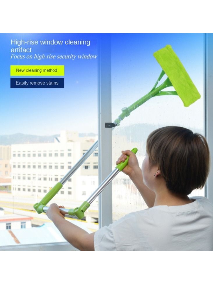 واي آند دي ممسحة منظفة للنوافذ بوجهين مع أداة كشط أخضر 1كجم - Image 1