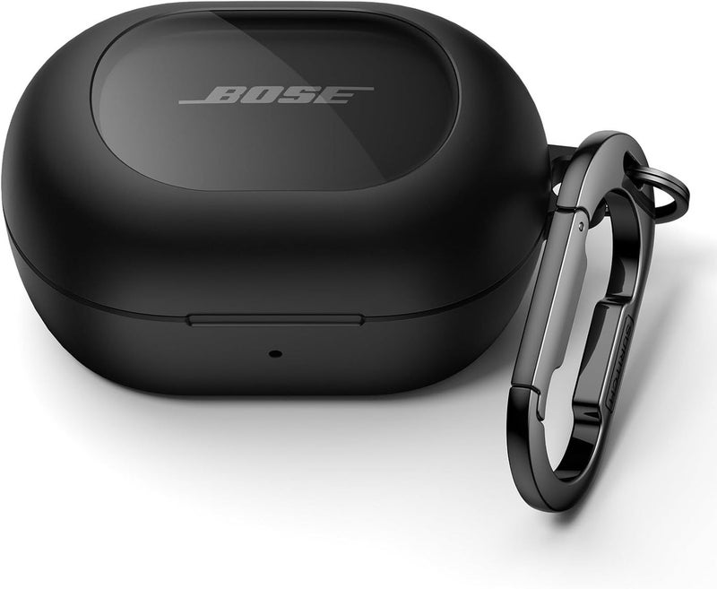 NOUKAJU SURITCH Magnetic Cases for Bose New QuietComfort Earbuds (2024) Case Cover, Rugged Shockproof Protective Cover for Bose QuietComfort Earbuds with Magnetic Lok & Carabiner & Cleaning Kit, Black - Image 2