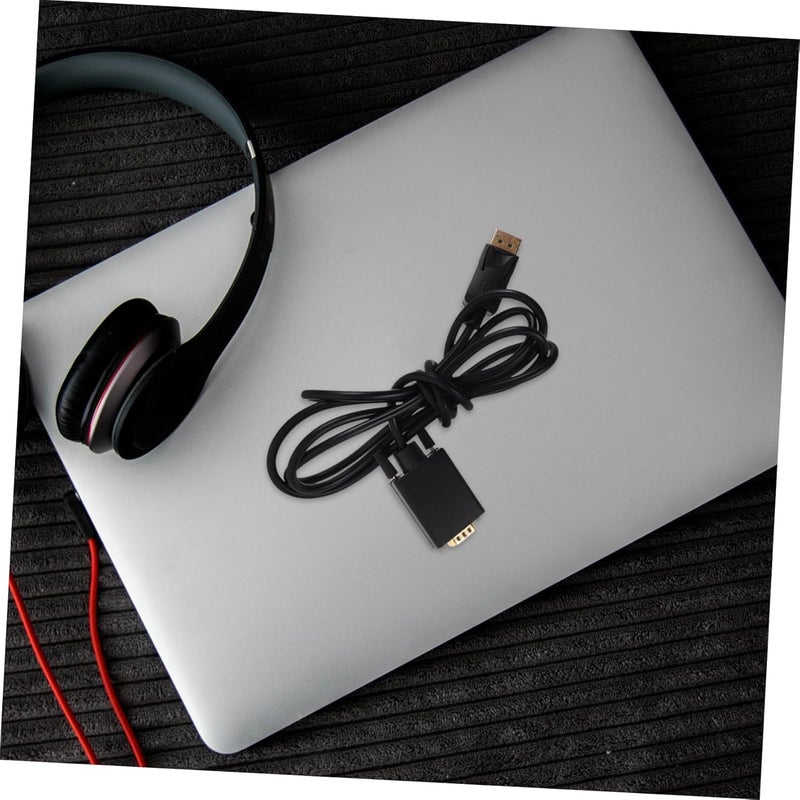 Uonlytech 1.8m Displayport to Vga Cable to Vga Adapter Monitor Display Cord to Link Compatible Laptops - Image 5