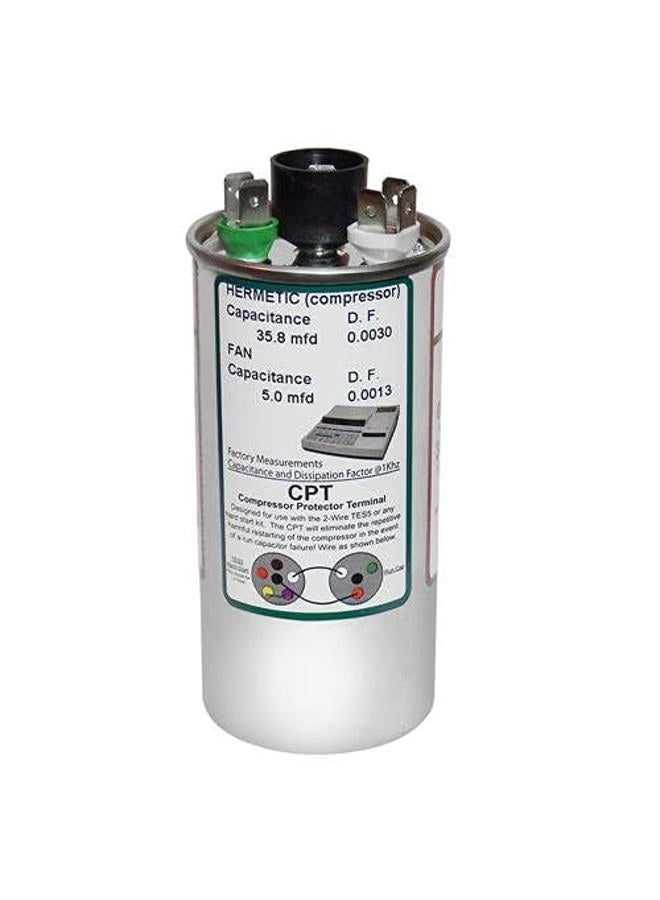 AMRAD Goodman CAP050350440RSP Replacement - 35 + 5 uf/Mfd 370/440 VAC Round Dual Universal Capacitor, Made in The U.S.A. - Image 3