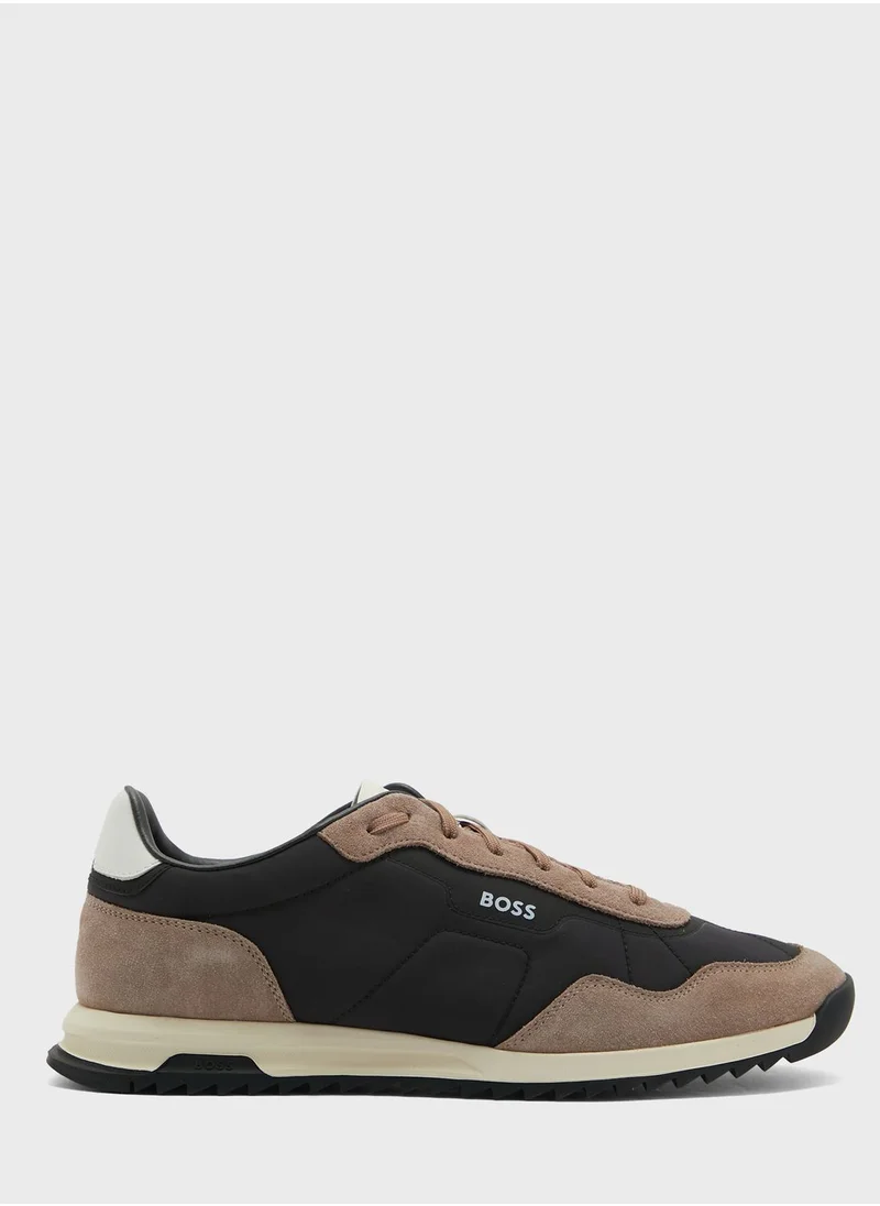 BOSS Lace Up Low Top Sneakers