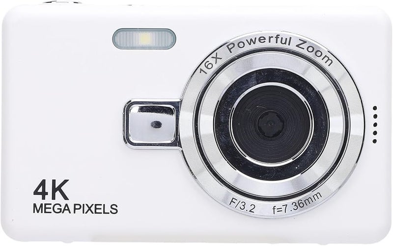 4K 50MP Anti Shake Compact Digital Camera 16X Zoom 2.4 Inch Screen No Memory Card - Image 2