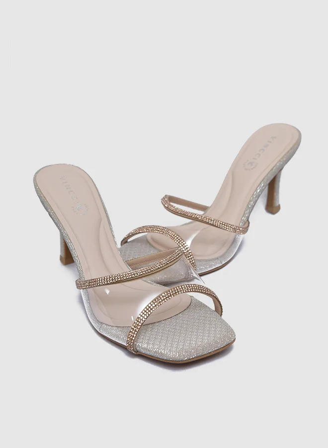 Vincci One Strap Mid Heel Sandals